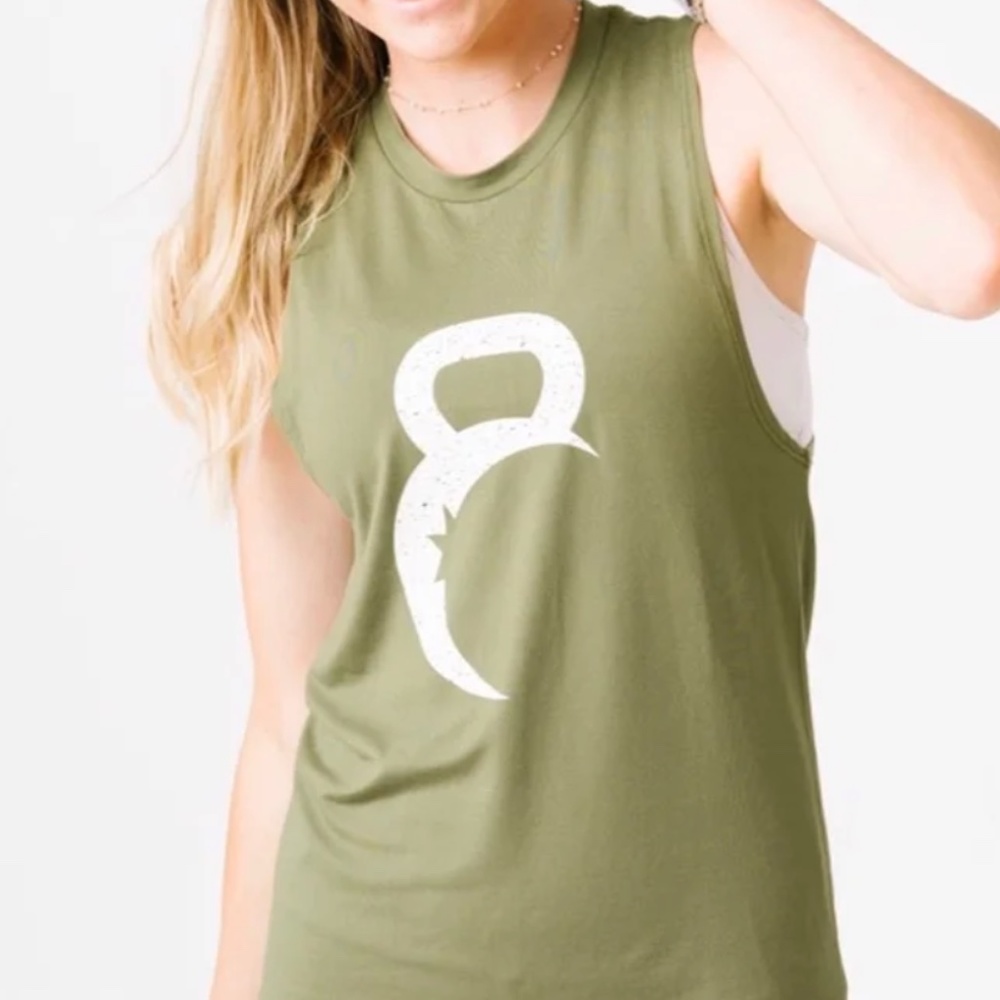 Zyia Olive Green Kettle Moon Tank